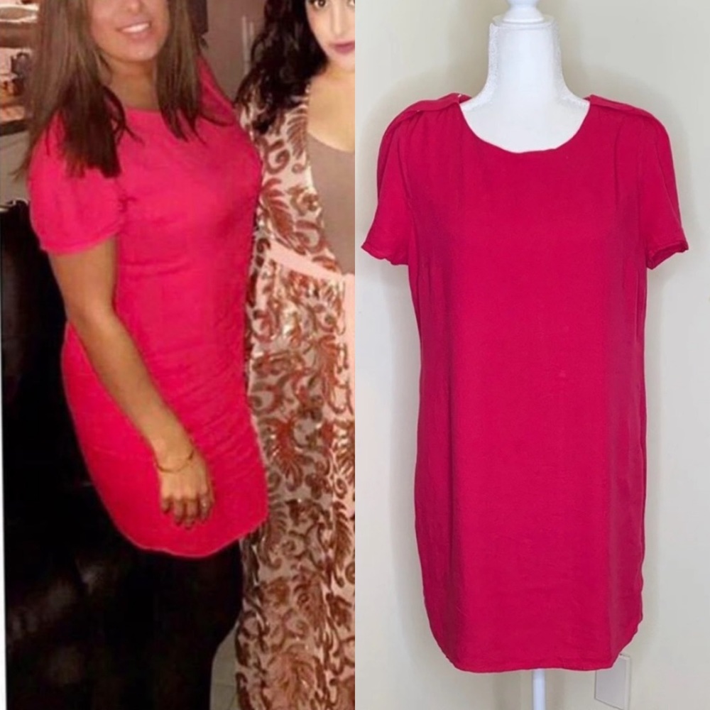 Pink Shift Dress